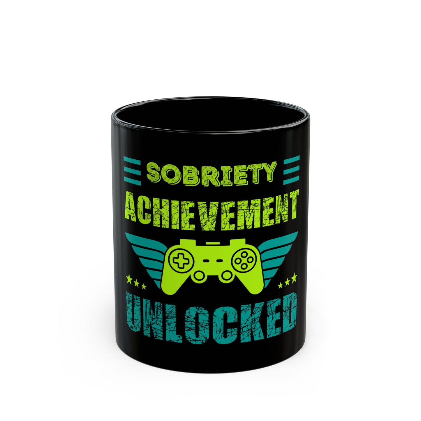 Mug - Sobriety Achievement Unlocked Black 11oz/15oz