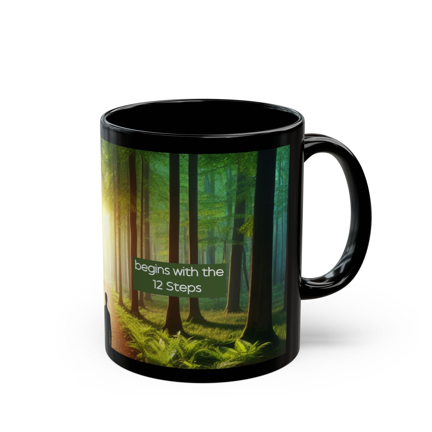 Mug - 12 Steps of Recovery Journey Black Mug (11oz, 15oz)