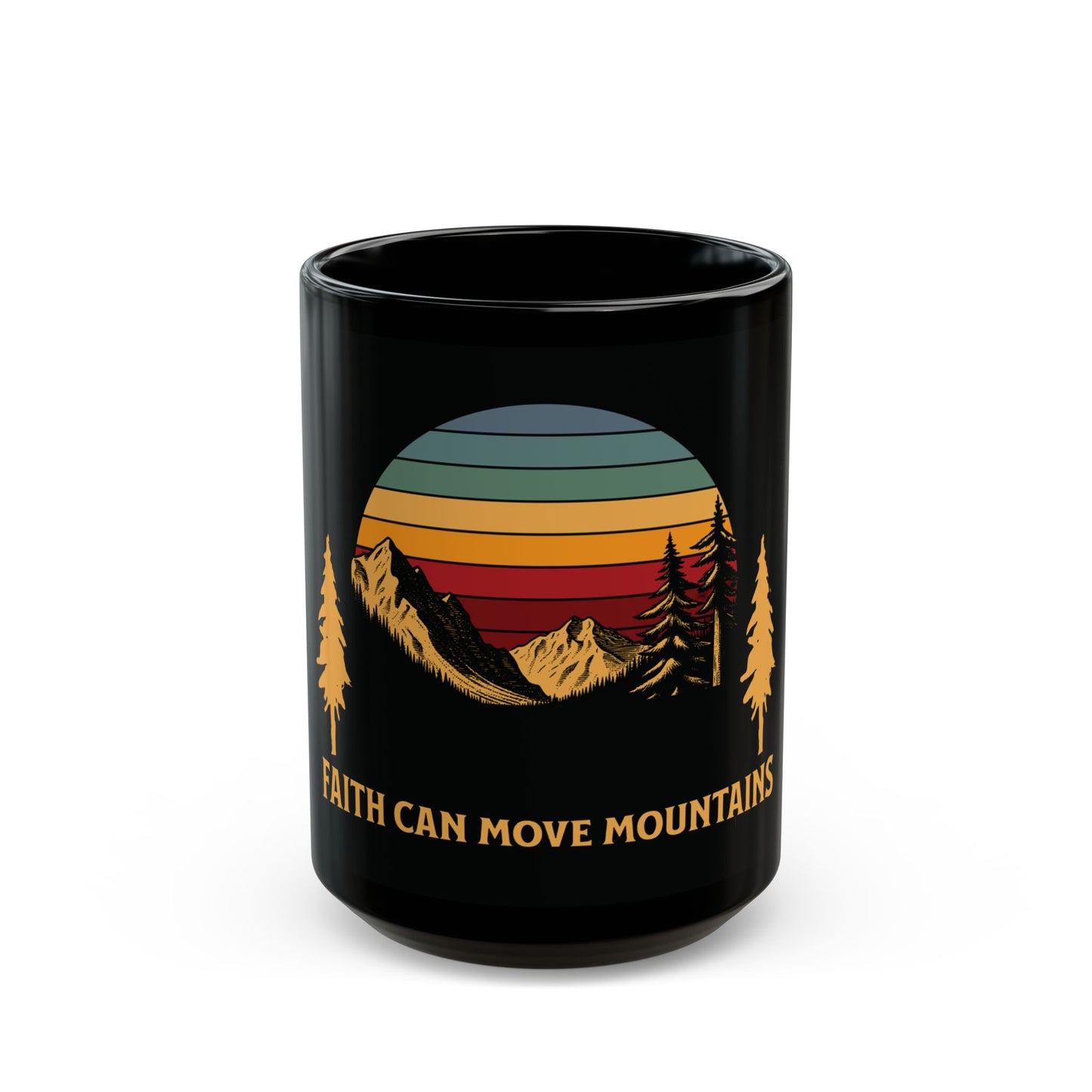 Mug - Faith Can Move Mountains - Inspirational Recovery Gift