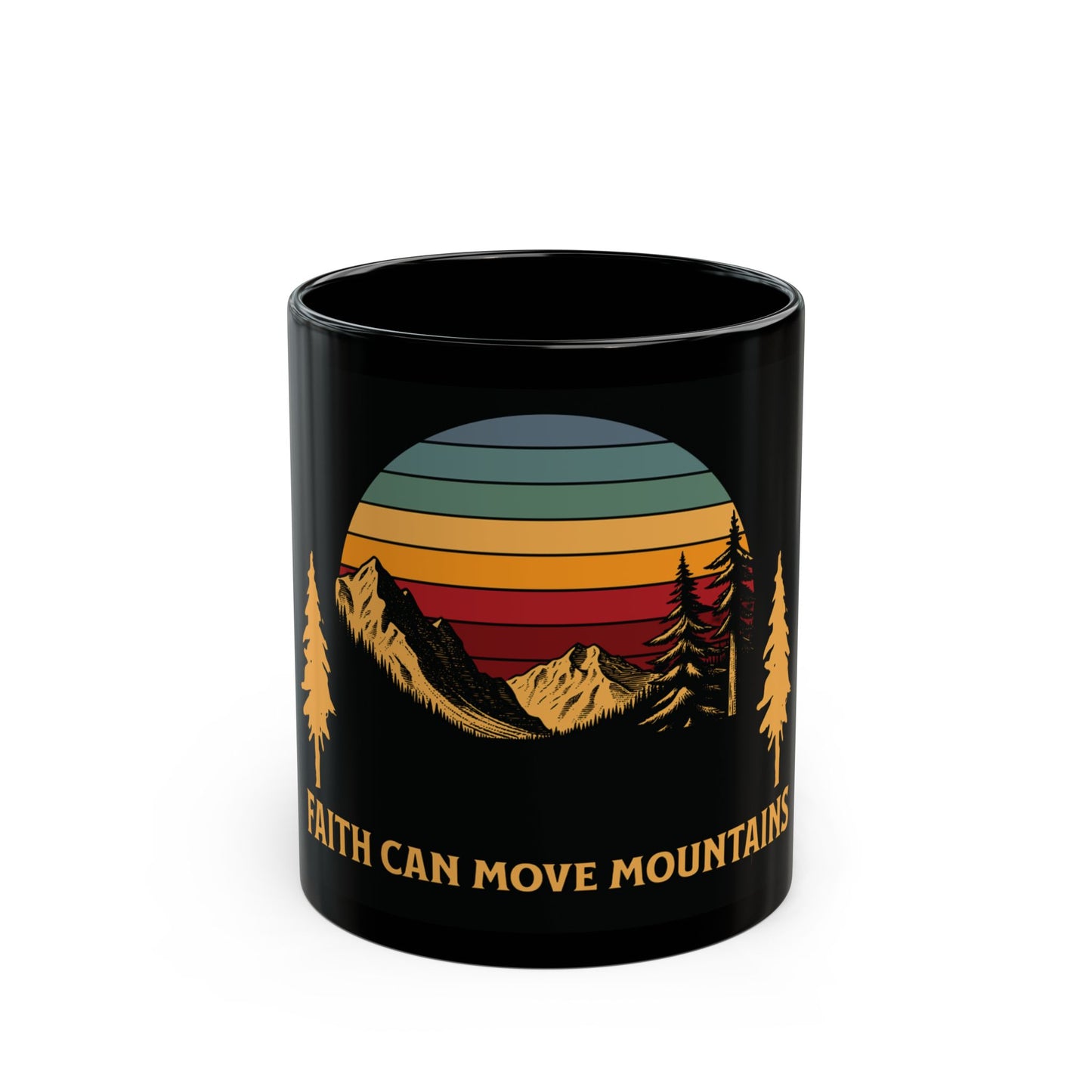 Mug - Faith Can Move Mountains - Inspirational Recovery Gift
