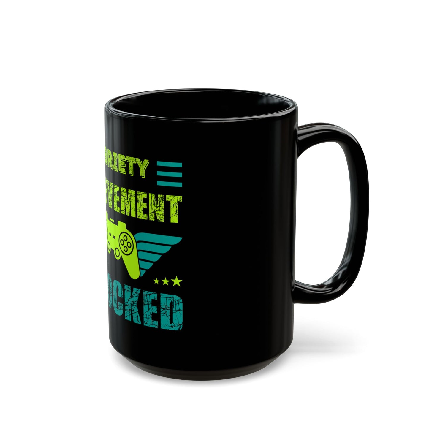 Mug - Sobriety Achievement Unlocked Black 11oz/15oz