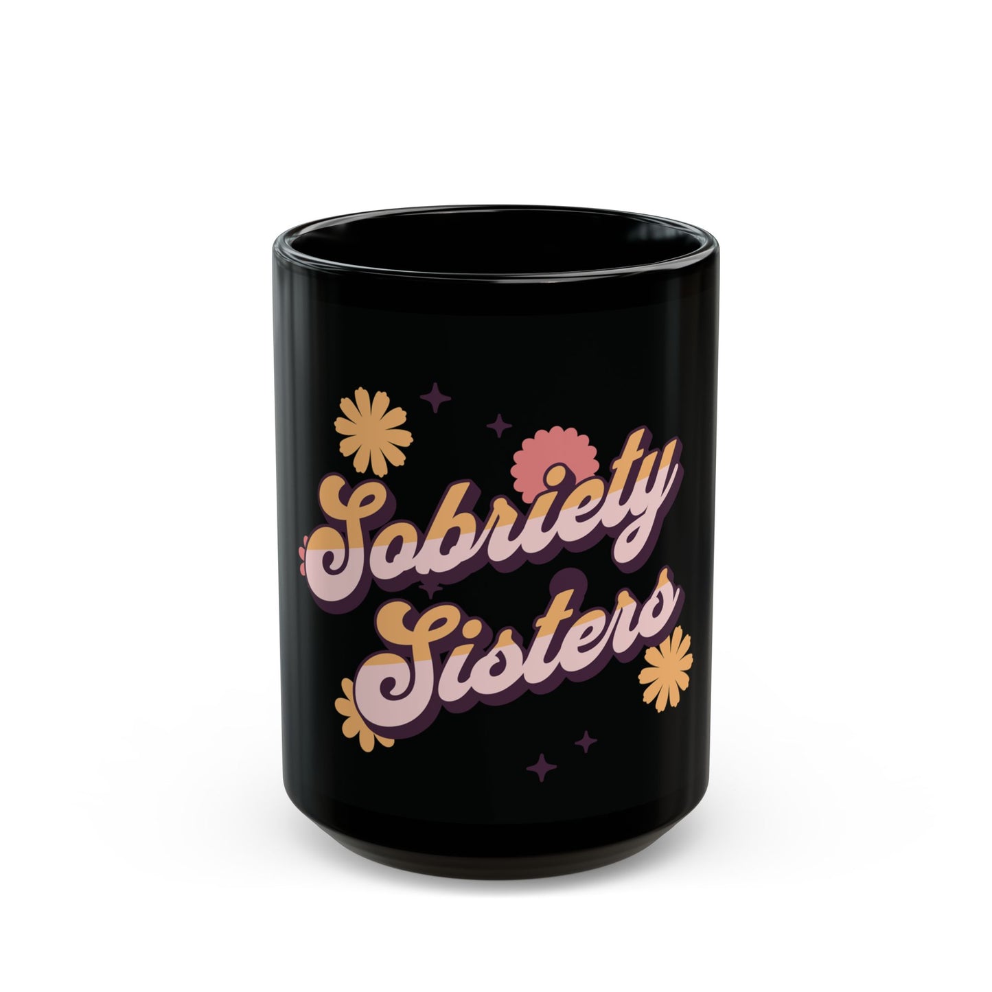 Mug Sobriety Sisters Groovy Design 11oz/15oz