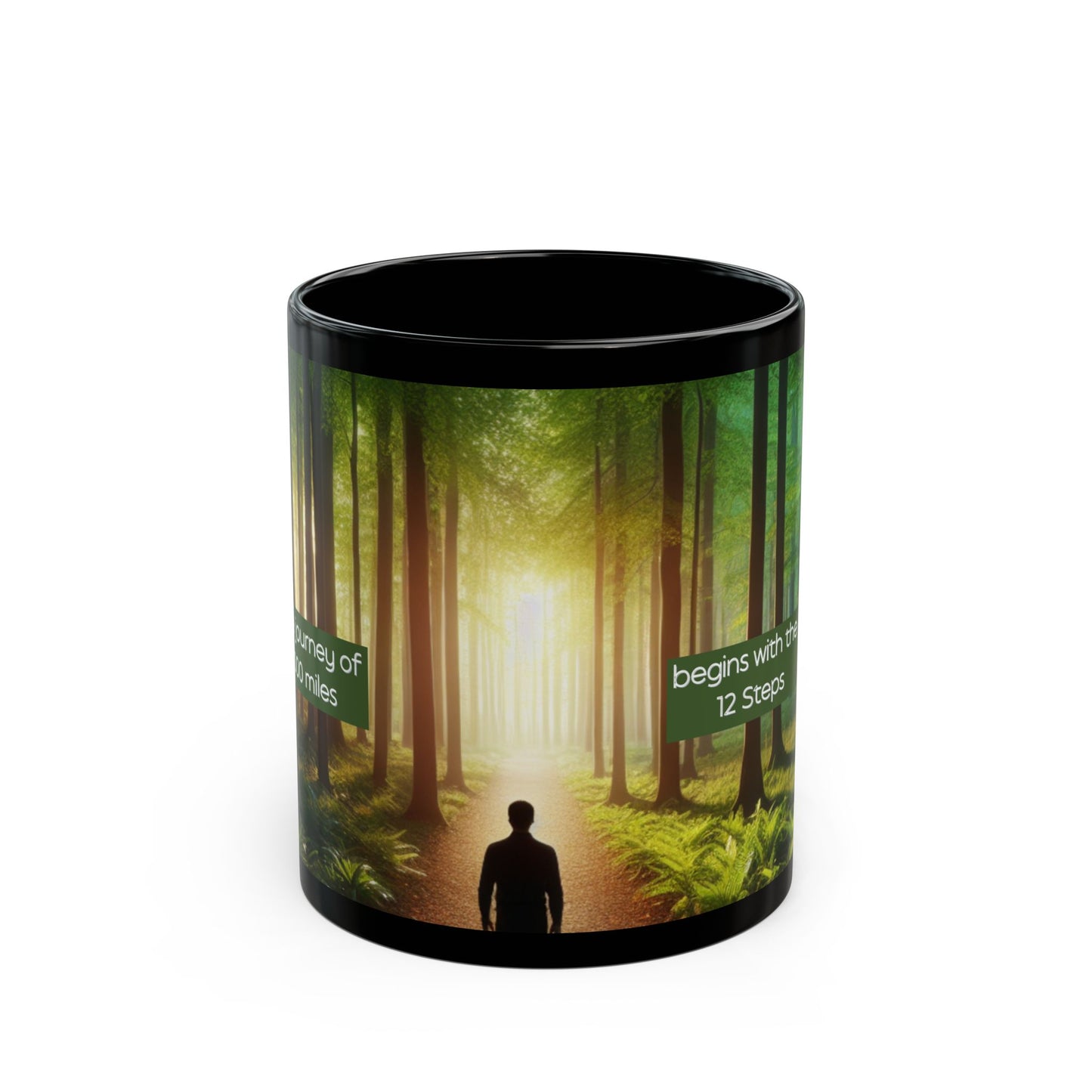 Mug - 12 Steps of Recovery Journey Black Mug (11oz, 15oz)